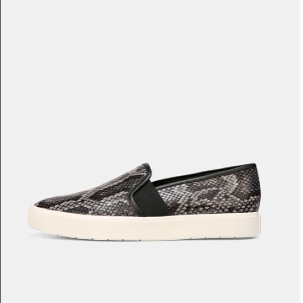 Vince Blair 5 leather snakeskin slip on shoes